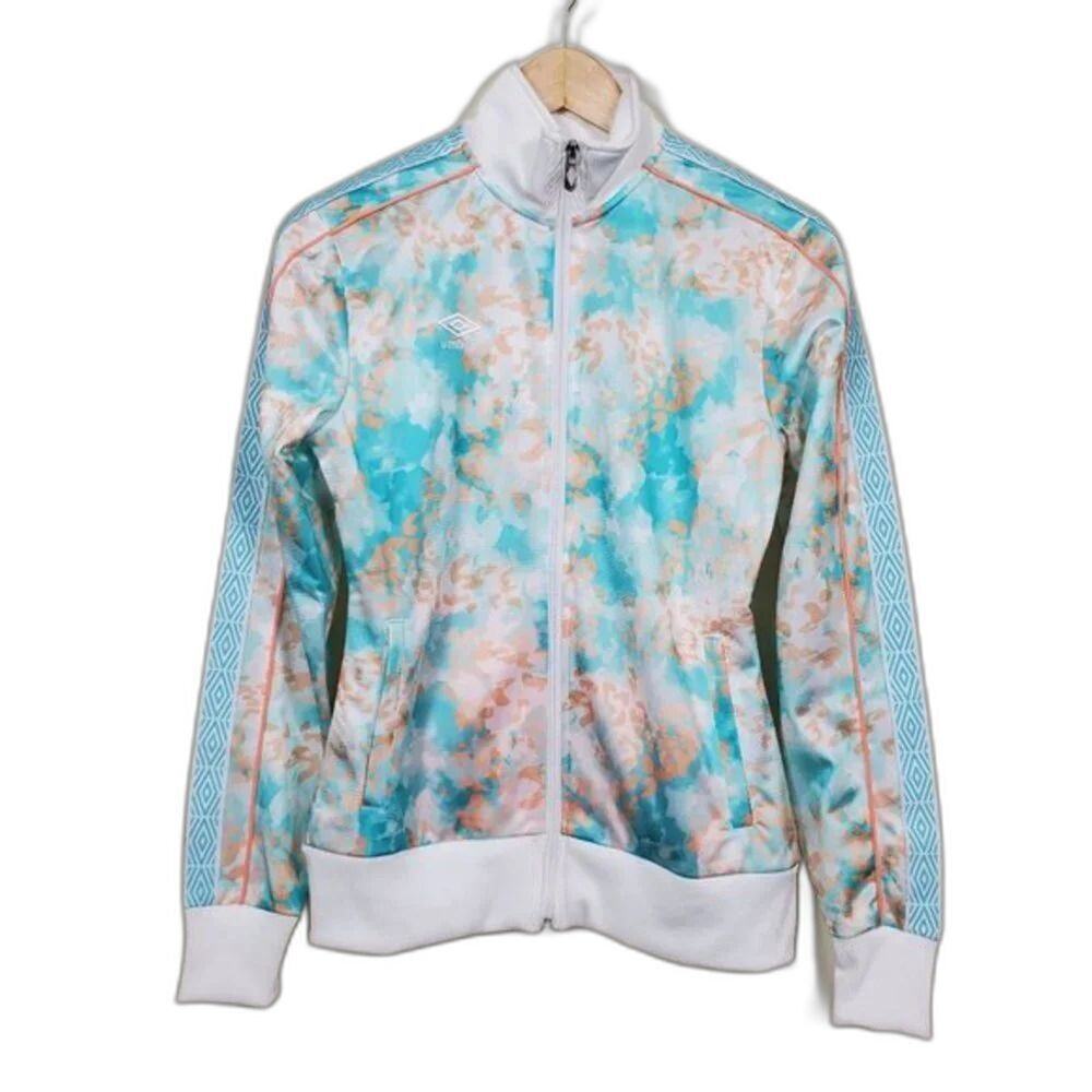 Umbro Retro Soccercore Jacket XS Pastel Watercolor Zip Up Athleisure